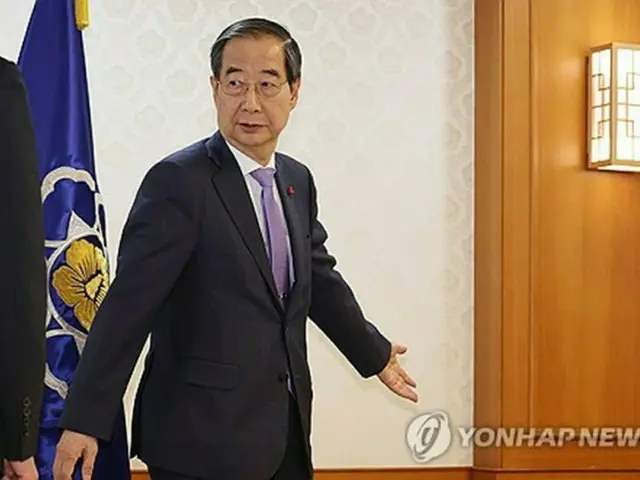 韓悳洙首相＝９日、ソウル（聯合ニュース）