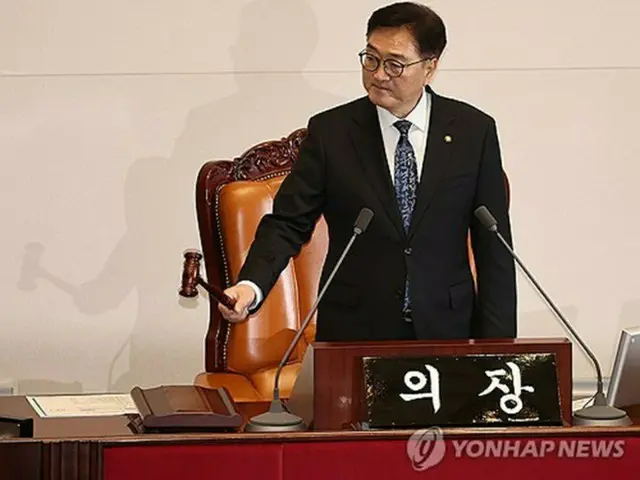 禹元植（ウ・ウォンシク）国会議長＝（聯合ニュース）