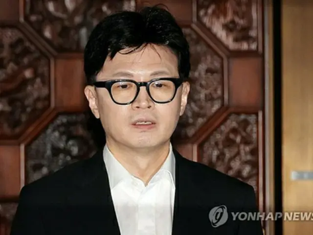 与党「国民の力」の韓東勲（ハン・ドンフン）代表＝（聯合ニュース）