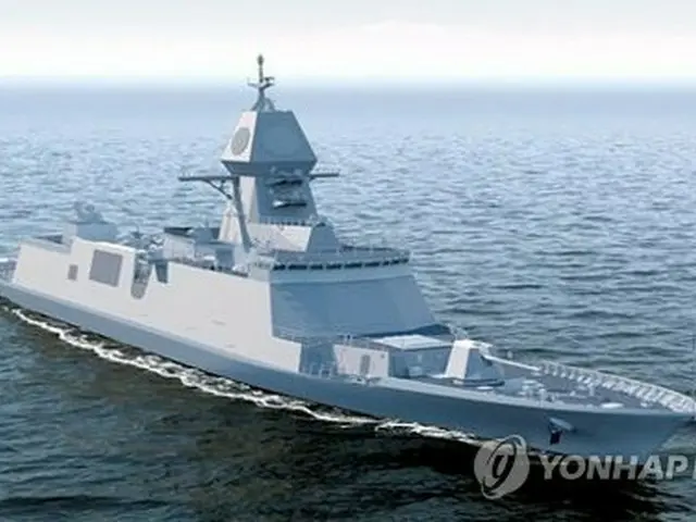 最新護衛艦「忠南」（イメージ、海軍提供）＝（聯合ニュース）≪転載・転用禁止≫