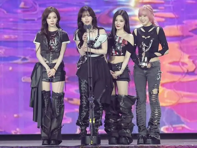 「aespa」が昨年のメガヒット曲「Supernova」の大ヒットで、「第39回 GOLDEN DISC AWARDS」デジタル音源部門の大賞に輝いた。