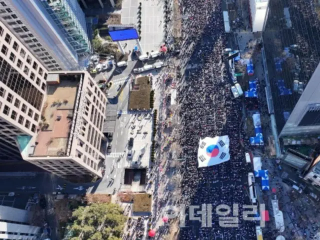 4日、大韓民国守護運動本部などの保守系団体が尹錫悦大統領支持の大規模集会を行う様子（写真＝大韓民国守護運動本部提供）