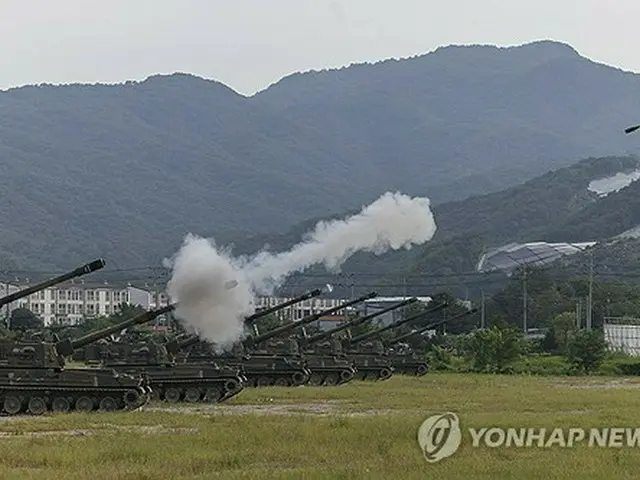 自走砲Ｋ９Ａ１（資料写真）＝（聯合ニュース）