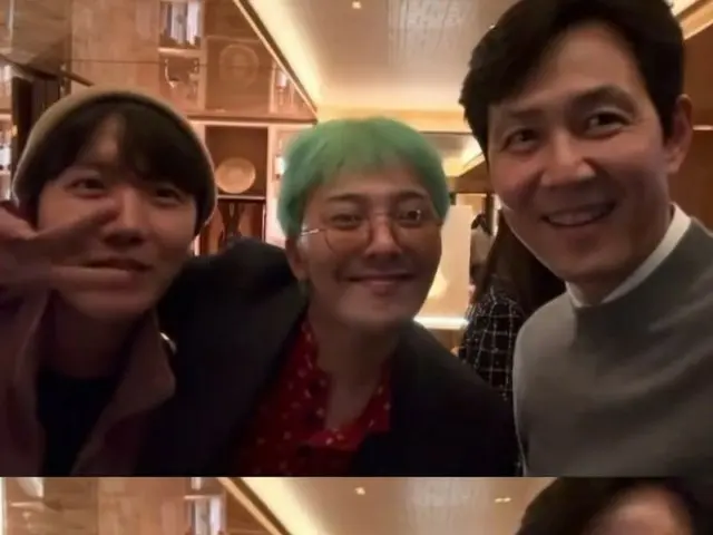 G-DRAGON、俳優イ・ジョンジェ&「BTS」J-HOPEを前に…