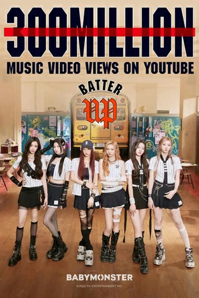 ＢＡＢＹＭＯＮＳＴＥＲのデビュー曲「ＢＡＴＴＥＲ　ＵＰ」のＭＶがユーチューブで再生３億回を突破した（ＹＧエンターテインメント提供）＝（聯合ニュース）≪転載・転用禁止≫