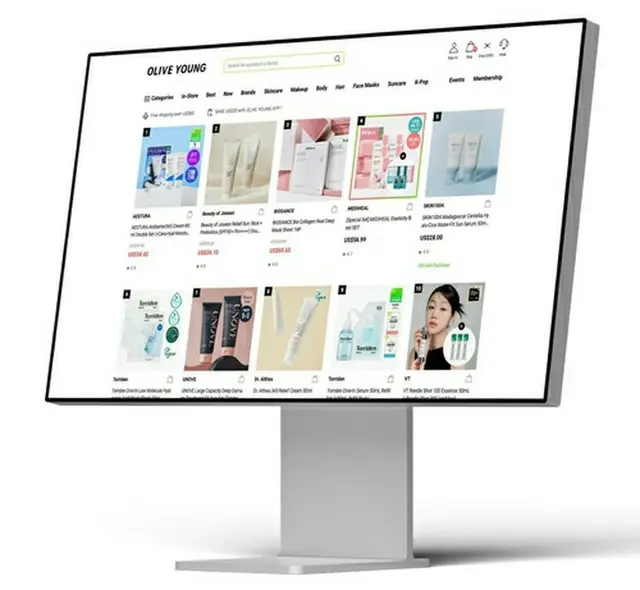 オリーブヤングの海外向けセールの売上高が前年比２倍を記録した（ＣＪオリーブヤング提供）＝（聯合ニュース）≪転載・転用禁止≫