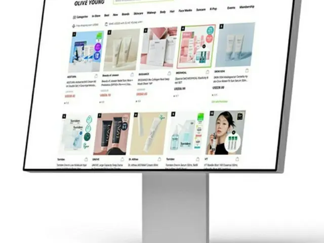 オリーブヤングの海外向けセールの売上高が前年比２倍を記録した（ＣＪオリーブヤング提供）＝（聯合ニュース）≪転載・転用禁止≫