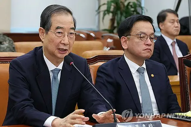 韓国の韓悳洙首相＝（聯合ニュース）