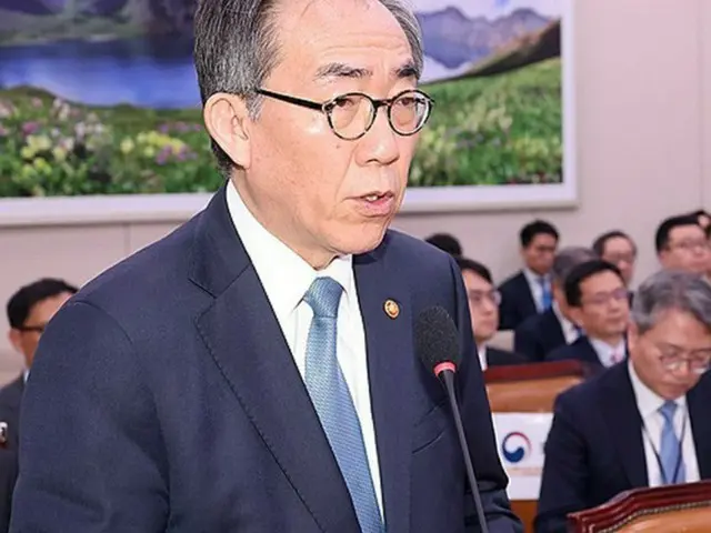国会外交統一委員会で発言する趙兌烈氏＝２４日、ソウル（聯合ニュース）