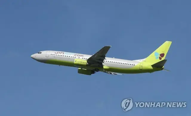 ジンエアーの旅客機＝（聯合ニュース）