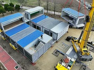 山火事の被災地に１６８８戸の仮設住宅提供へ　韓国