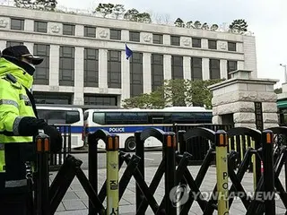 韓国警察　憲法裁周辺を接近禁止に＝交通規制も