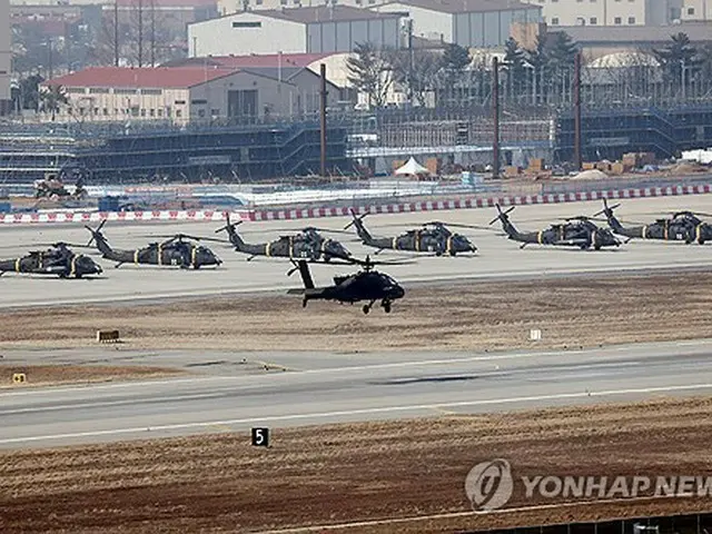 ソウル南方・平沢の米軍基地キャンプ・ハンフリー＝（聯合ニュース）