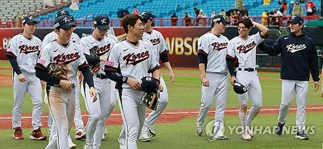 ２０２４年に開催された「プレミア１２」に出場した韓国代表（資料写真）＝（聯合ニュース）