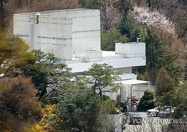 ソウル・漢南洞の大統領公邸＝８日、ソウル（聯合ニュース）