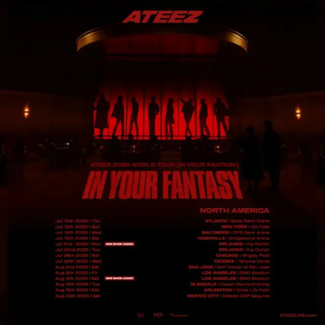 「ATEEZ」、北米ツアーで2公演追加...ワールドクラスの人気を立証