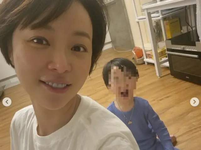 女優ファン・ジョンウム、かわいい息子の笑顔に幸せなママ...離婚後の明るい近況
