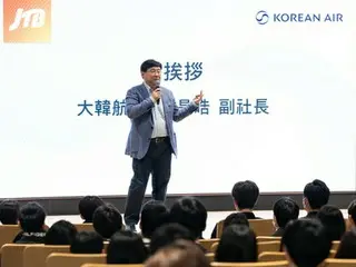 大韓航空　ＪＴＢ新入社員招き見学会＝主要施設紹介