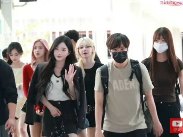 【空港ファッション映像レポ】「tripleS」、シンガポールに向けて出発
