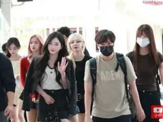 【空港ファッション映像レポ】「tripleS」、シンガポールに向けて出発