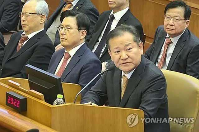 ２月１１日、尹氏の弾劾審判に証人として出廷した李氏（憲法裁判所提供）＝（聯合ニュース）≪転載・転用禁止≫