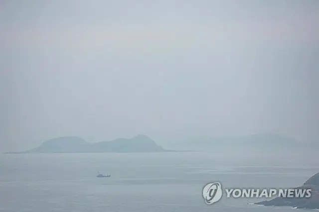 黄海の大延坪島から見た北朝鮮・黄海道(資料写真）＝（聯合ニュース）