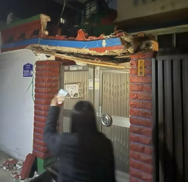韓国・光州市の住宅で亀裂発生が相次ぐ…付近で地下鉄工事中