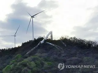 韓国で風力発電の風車が倒壊　輸入品のため原因究明は困難か