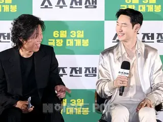 【フォト】 ユ・ヘジン x イ・ジェフンら、映画「焼酎戦争」制作報告会に出席