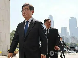 韓国警察　大統領選候補者の警護を開始