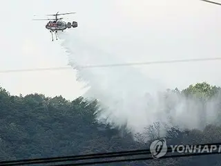 韓国・大邱の山火事　再燃後再び鎮圧＝監視体制に転換