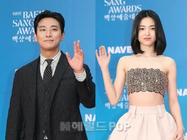 ［第61回百想］チュ・ジフン＆キム・テリ、最優秀演技賞受賞…「一緒に作ったおかげ」