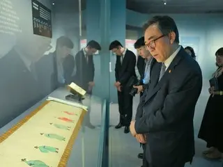 朝鮮通信使の特別展鑑賞　「両国友好の象徴」＝韓国外相