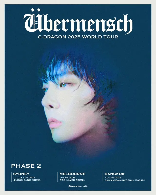 G-DRAGON（BIGBANG）、3rdワールドツアーの2次プランを公開…7月オーストラリアから8月タイで追加ツアー確定