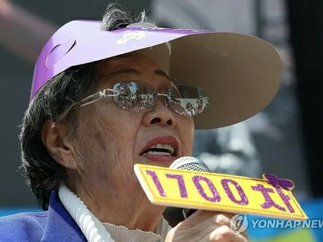 韓国の慰安婦被害者　次期大統領に問題解決促す