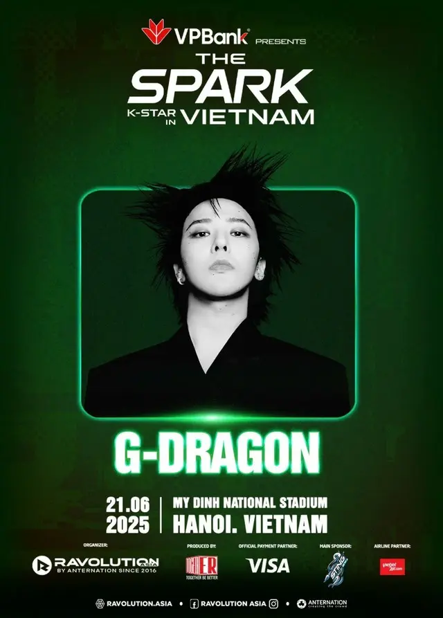 G-DRAGON（BIGBANG）、「K-STAR SPARK IN VIETNAM」出演確定…13年ぶりのベトナム訪問