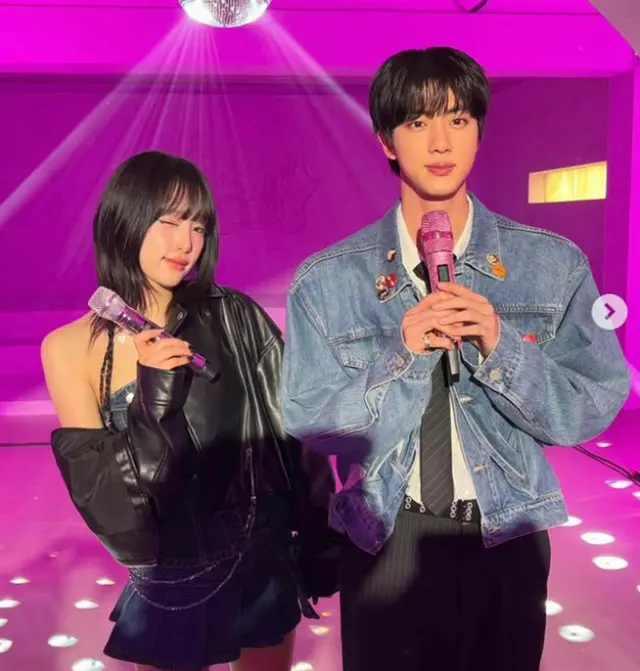 チェ・イェナ（元IZ*ONE）、「BTS」JINとツーショット…まぶしいビジュアルアピール