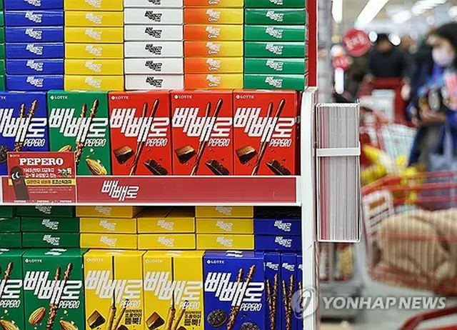 売り場に並ぶペペロ（資料写真）＝（聯合ニュース）