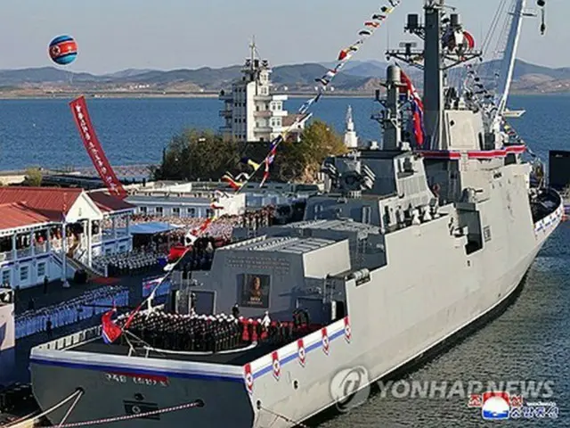 北朝鮮の新型駆逐艦が進水式中に破損　金正恩氏「容認できない重大事故」