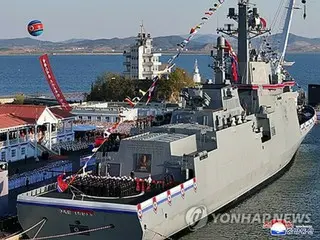 北朝鮮の新型駆逐艦が進水式中に破損　金正恩氏「容認できない重大事故」