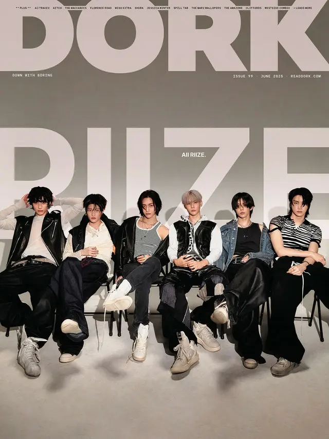 「RIIZE」、英「DORK」誌の表紙を飾る…K-POPボーイズグループ初