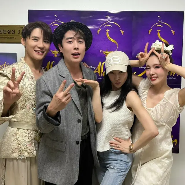 ミュージカル女優チョン・ソンア、ジュンス＆ミン・ギョンアの「アラジン」観覧後、感動…“やっぱり老兵は生きている”03