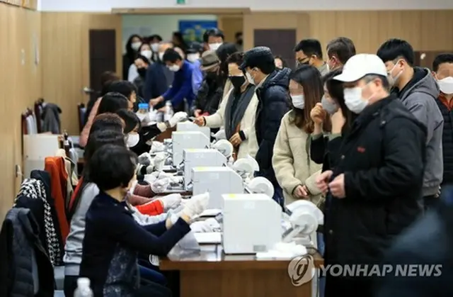 ２０２２年の前回大統領選の投票所＝（聯合ニュース）