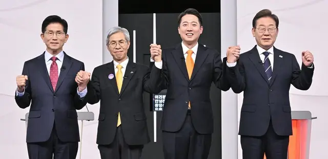 李在明氏と金文洙氏の差が「1ケタ台」に縮まる＝韓国世論調査