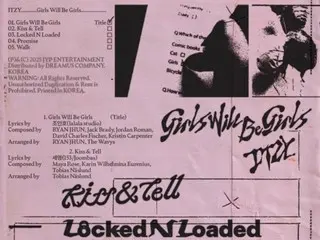 「ITZY」、ニューミニアルバムのトラックリストを公開…タイトル曲は「Girls Will Be Girls」