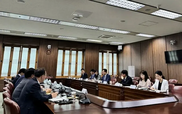 外交部は黄海での中国の一方的行為への対応策を協議するため関係官庁による合同会議を開いた（外交部提供）＝（聯合ニュース）≪転載・転用禁止≫