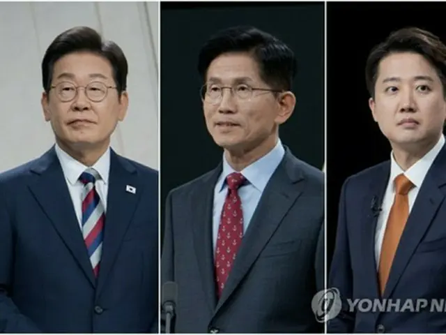 左から李在明氏、李俊錫氏、金文洙氏（資料写真）＝（聯合ニュース）