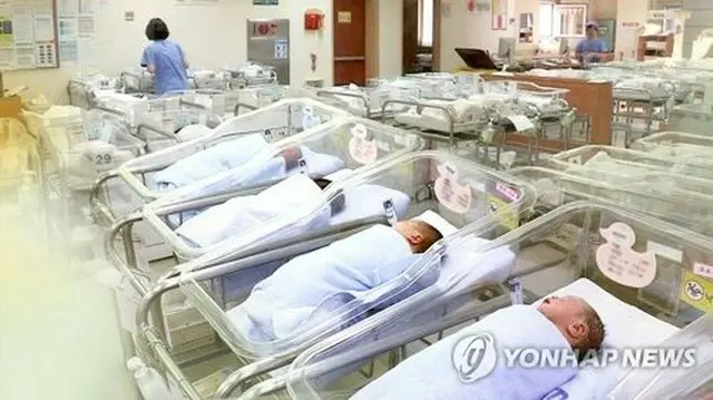 ３月の出生数が２万１０４１人となり、前年同月より１３４７人増加した＝（聯合ニュースＴＶ）