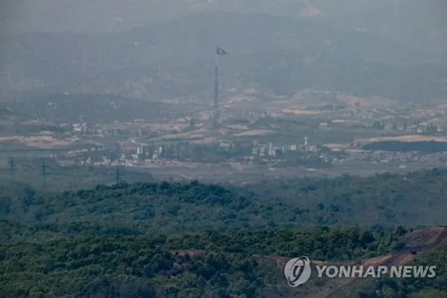 京畿道・坡州から眺めた北朝鮮側（資料写真）＝（聯合ニュース）