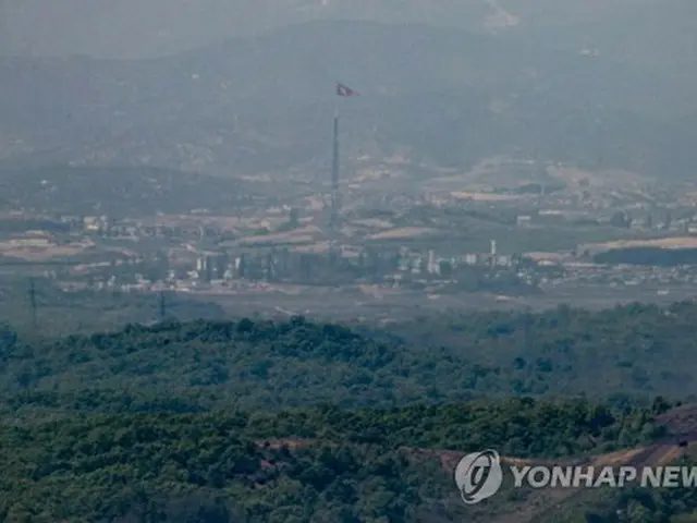 京畿道・坡州から眺めた北朝鮮側（資料写真）＝（聯合ニュース）